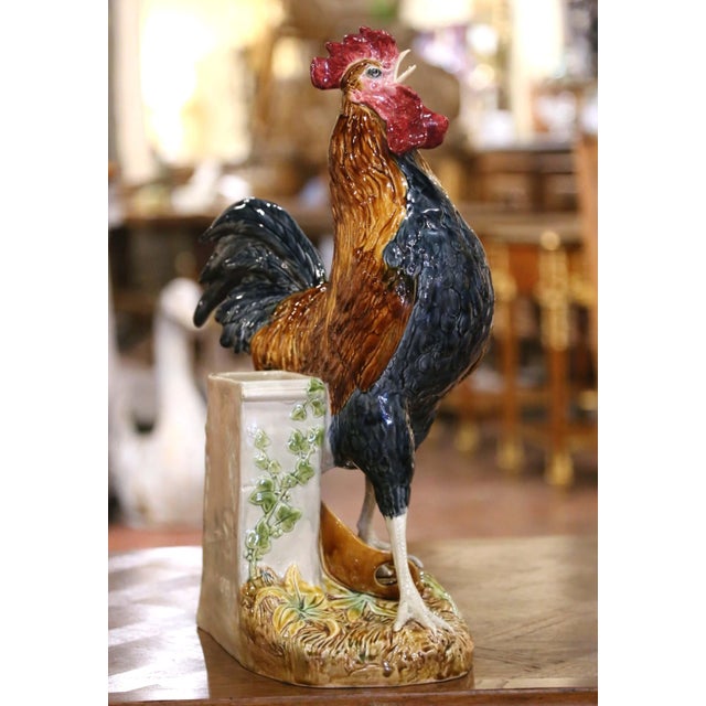 Bring vibrant color and sculptural character to a kitchen, dining room, wine cellar, or country house interior with this...