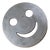 Vintage Metal Smiley-Face Shape Coaster, Italy, 1980s For Sale
