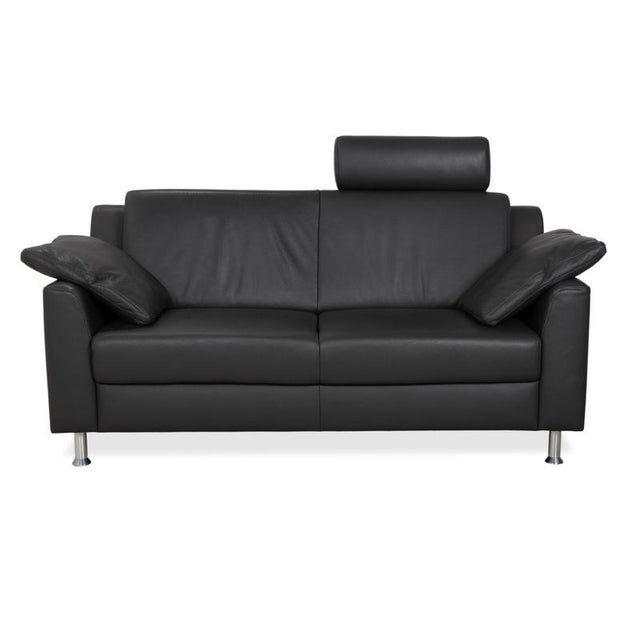 Mondo Two-Seater Sofa with Headrest in Leather For Sale - Image 14 of 14