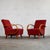This iconic pair of h-410 armchairs was designed by the visionary architect and furniture designer jindřich halabala...