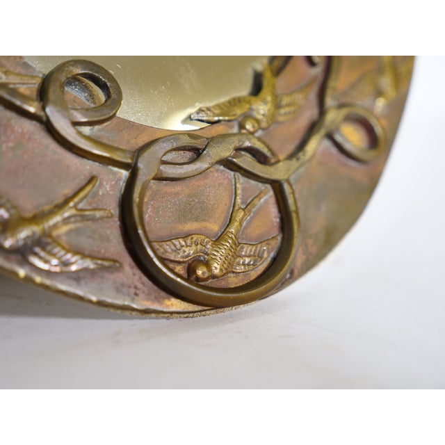 Art Nouveau Dressing Mirror in Metal, 1900s For Sale - Image 9 of 13