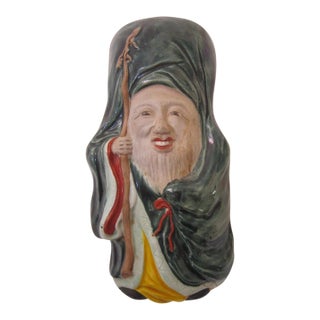 Chinoiserie Chinese Immortal Wall Pocket For Sale