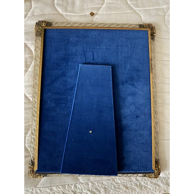 1920s Glass Picture Frame Easel Back Murano Style With Twisted Glass ...