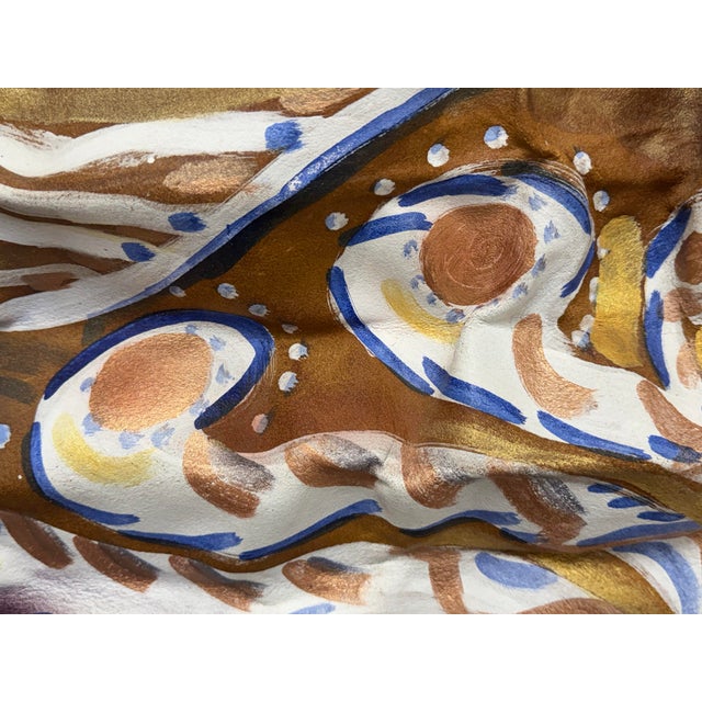 Dominique Caron Handmade Leather Art Mask For Sale - Image 10 of 12