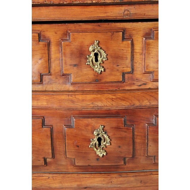 Louis XV Provincial Fruitwood Bombe Chest of Drawers For Sale - Image 10 of 14