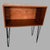 Mid-Century Modern Teak Open Media Cabinet on Hairpin Legs For Sale - Image 6 of 7