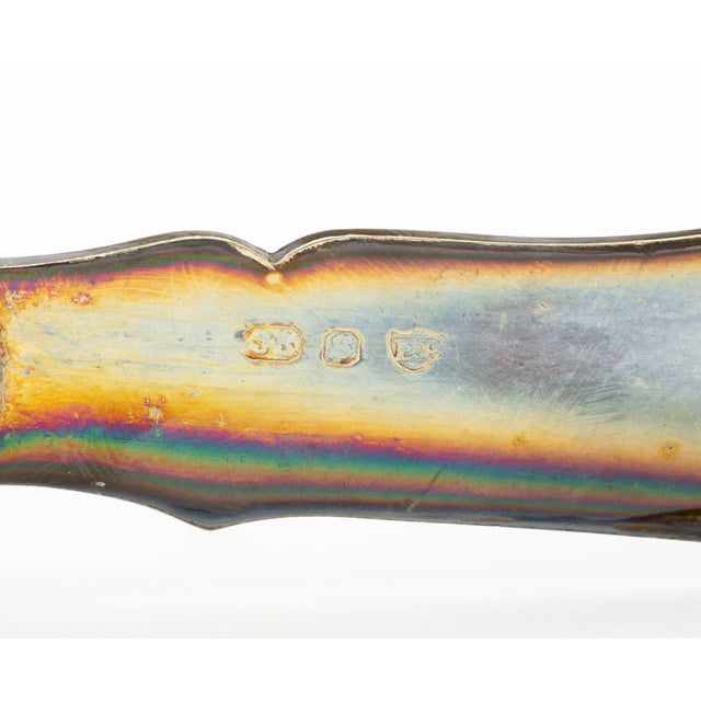 Pair of Victorian Silver Plate and Mother-of-Pearl Fish Knives For Sale - Image 9 of 13