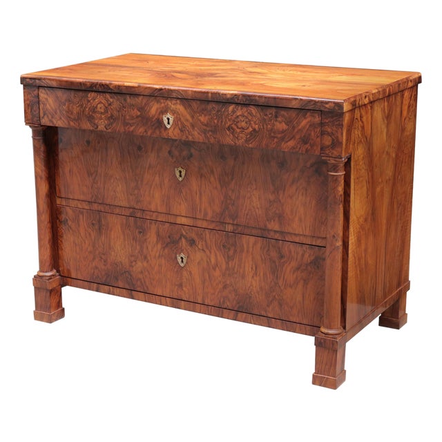 Early 19th Century Fine Single Biedermeier Chest of Drawers For Sale