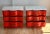 Marble Top Red Lacquered Serpentine Chests, a Pair For Sale - Image 4 of 9