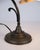 Gold Vintage Desk Lamp in Wrought Iron with Yellow Frosted Glass Shade, 1930s For Sale - Image 8 of 11