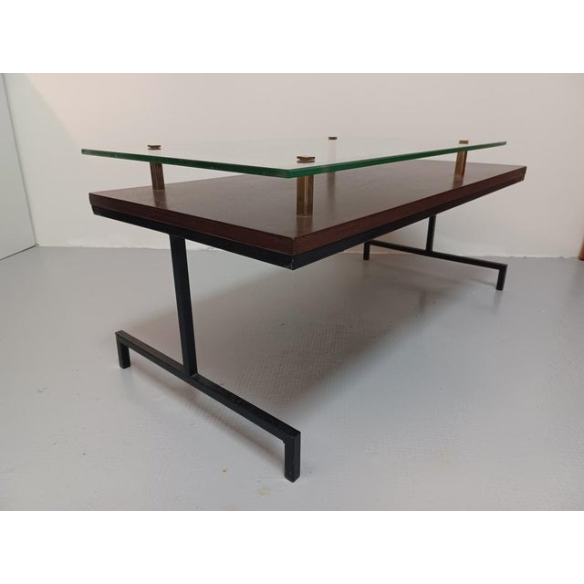 1950s Coffee Table with Glass Top, 1950s For Sale - Image 5 of 15