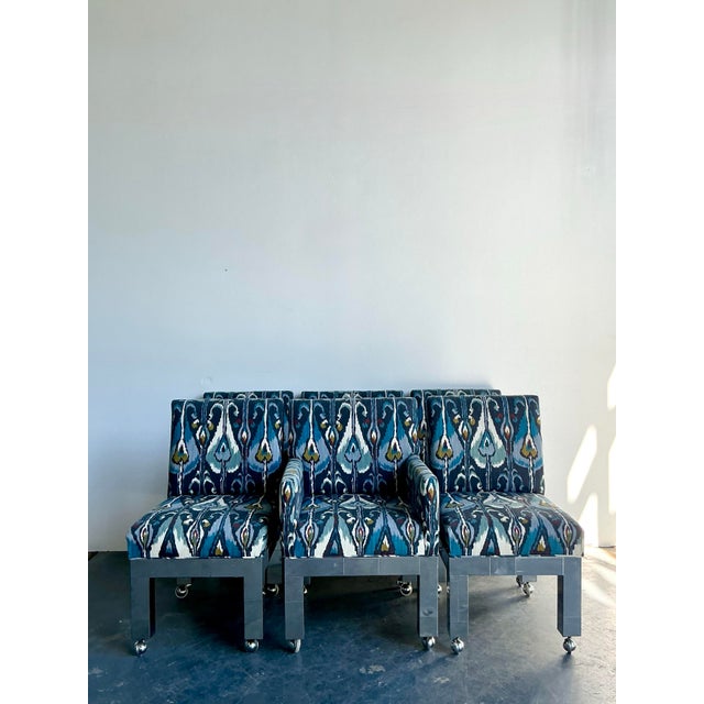 Paul Evans Vintage Boho Paul Evans Cityscape Chrome Dining Chairs - Set of 6 For Sale - Image 4 of 12