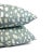 2020s Jan Showers for Kravet Lynx Dot in Ciel Pillow Cover - Square Euro Sham - Light Blue With Cream Animal Spot Linen Print Cushion Case For Sale - Image 5 of 6