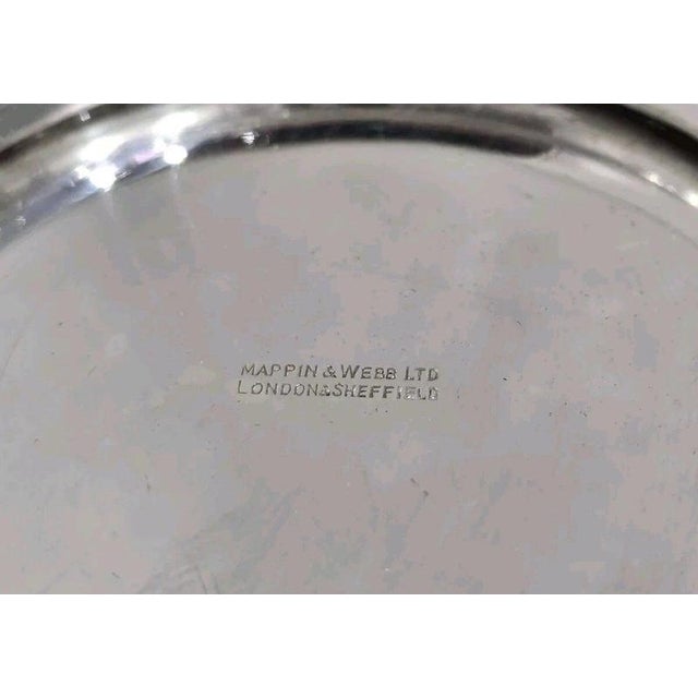 Mid-Century Vintage Sterling Silver Cake Stand from Mappin & Webb, 1962 For Sale - Image 16 of 18