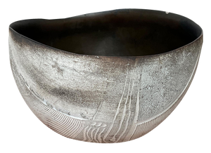Large Brutalist German Studio Pottery Bowl by Gerhard Liebenthron, 1980s