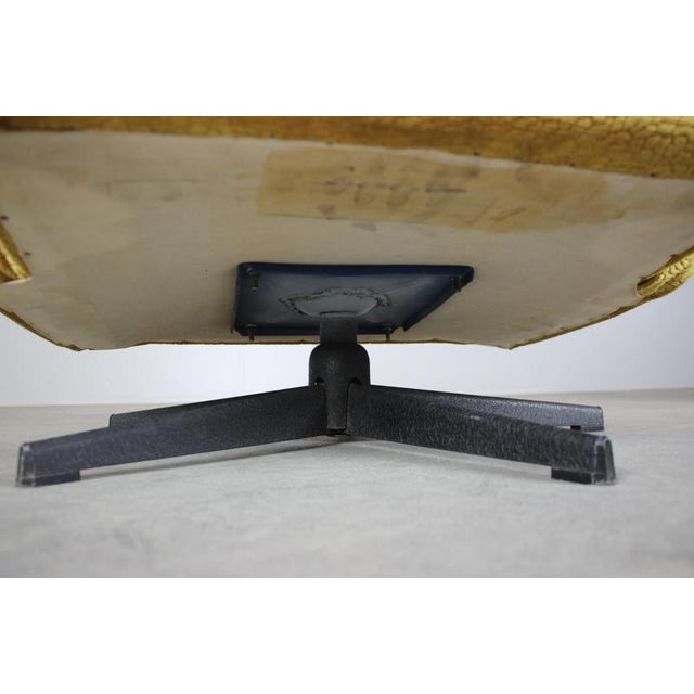 Mid-Century Wingback Swivel Lounge Chair, Former Czechoslovakia, 1960s For Sale - Image 11 of 12