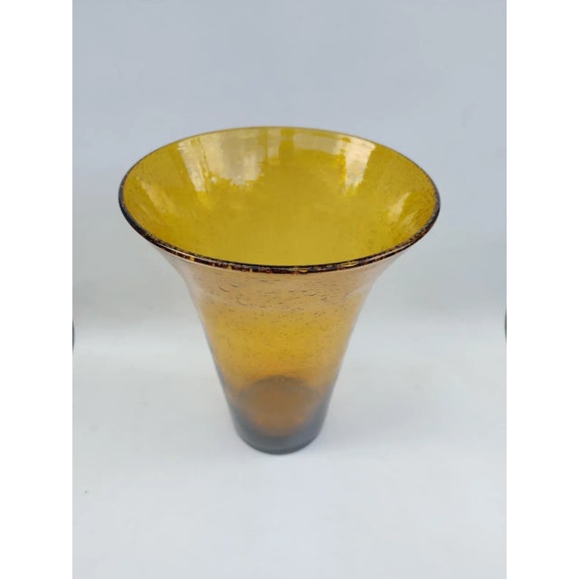 Vintage Bubble Glass Vase, 1970s For Sale - Image 3 of 9