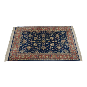 F68094: Vintage Quality Approx. 4x6 Blue Field Oriental Area Rug