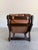 Brown 1970s Gerard Van Den Berg for Montis Attrb Dutch Brutalist Leather Lounge Chair For Sale - Image 8 of 9