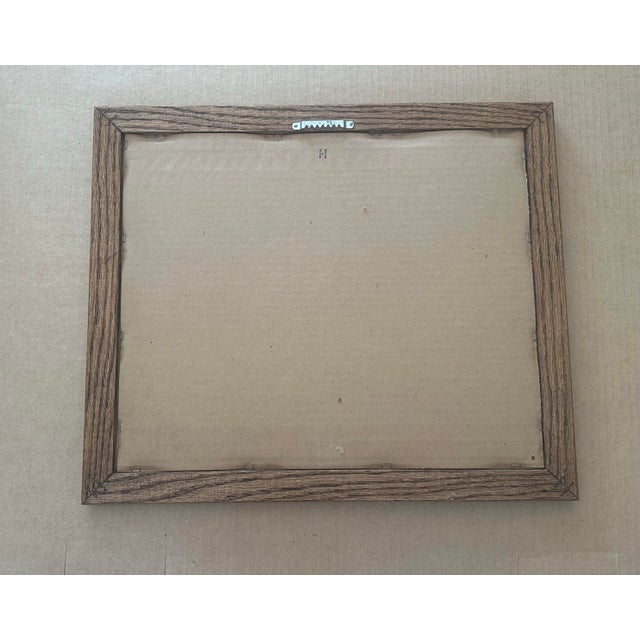 Nautical “Green Boat by the Dock” Framed Signed Original Watercolor by Nancy Smith For Sale - Image 3 of 3