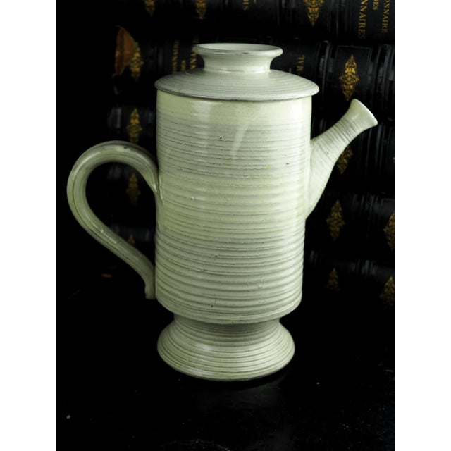 Mid 20th Century Mid-Century Irish Scandinavian Kilroot Cream Stoneware Coffee Jug For Sale - Image 9 of 11