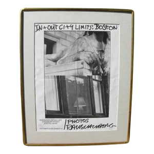 1981 Robert Rauschenberg Hand Signed Photography Exhibition Poster, Framed