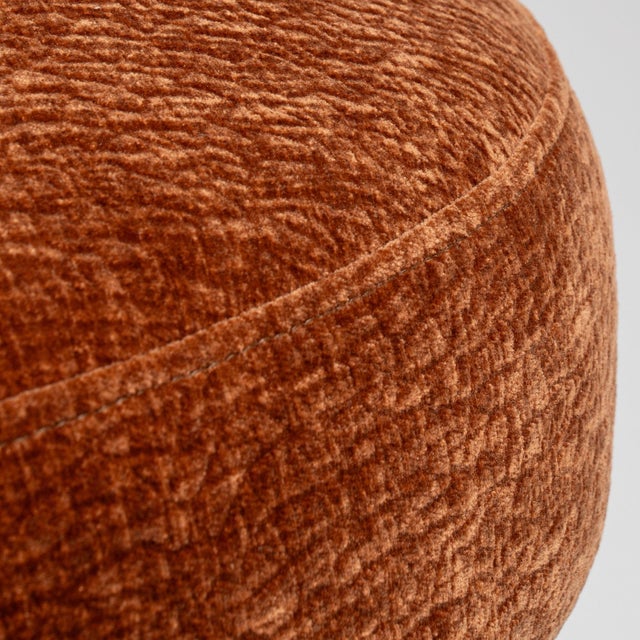 19th Century France Napoleon III Burnt Orange Wood Armchair For Sale - Image 9 of 10