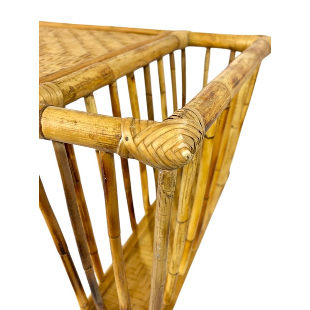 Vintage Bamboo and Rattan Bed Dining Tray For Sale - Image 10 of 12