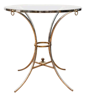 Maison Jansen Style Chrome Gueridon