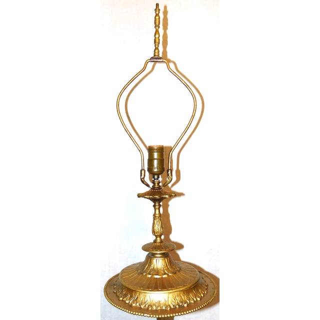 Vintage Large Baroque Style Candlestick Lamp Depicting Artemis and Her Followers For Sale - Image 10 of 18