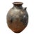 Antique 18th C French Provincial Walnut Oil Jug Jar in Rich Brown Glazed Terracotta For Sale