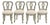 Country French Counter Stools Set of 4 For Sale