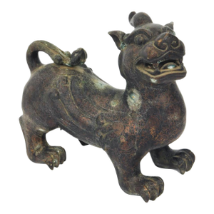 Bronze Guardian Lion or Foo Dog