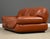Modern 1970s Brown Leather Sapporo Loveseat Sofa by Mario Marenco For Sale - Image 3 of 10