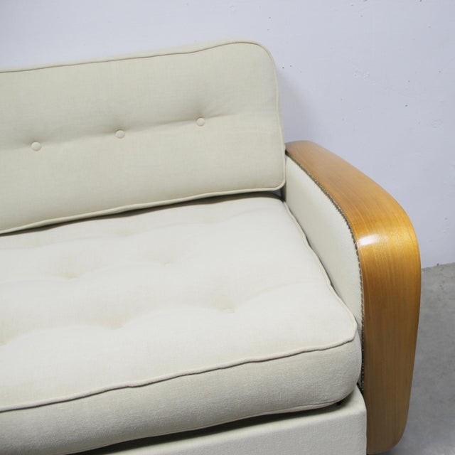Wood Art Deco Sofa Settee, 1920s For Sale - Image 7 of 15