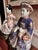 Japanese Mid-20th Century Japanese Export Famille Rose Style Emperor & Empress Statues - A Pair For Sale - Image 3 of 10