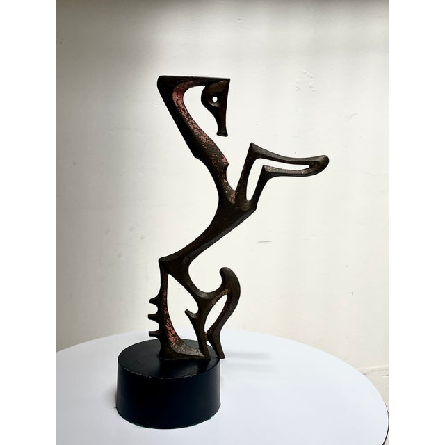 Mid-Century Modern 1960s Brass Patinated Horse Sculpture Attributed to Frederic Weinberg For Sale - Image 3 of 6