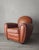 Ralph Lauren Art Deco Style Patinated Leather Club Chair For Sale - Image 4 of 8