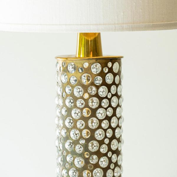 Brass Glass Table Lamps by R. Houben, 1970, Set of 2 For Sale - Image 6 of 10