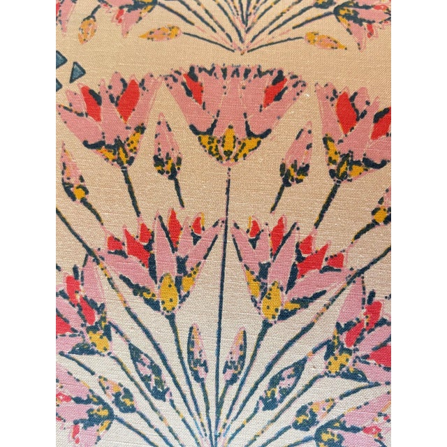 French Country Dandelion Geometric Throw Pillow Cover For Sale - Image 3 of 3