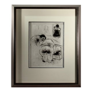 Marc Chagall Notre Heros Tenait A Etre Pres 1923-37 Original Print For Sale