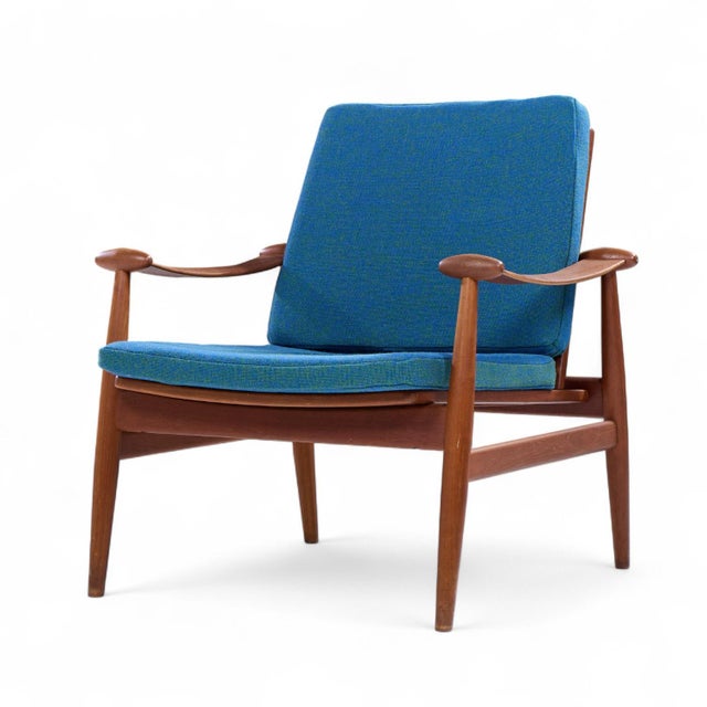 Finn Juhl Mid Century Danish Teak Spade Lounge Chairs - Pair For Sale In Chicago - Image 6 of 12