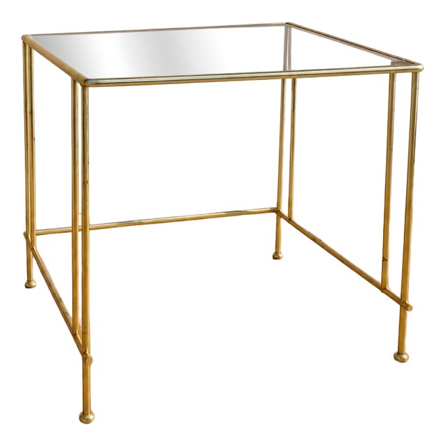 Mid-Century Brass and Glass Coffee Table, Italy, 1960s For Sale