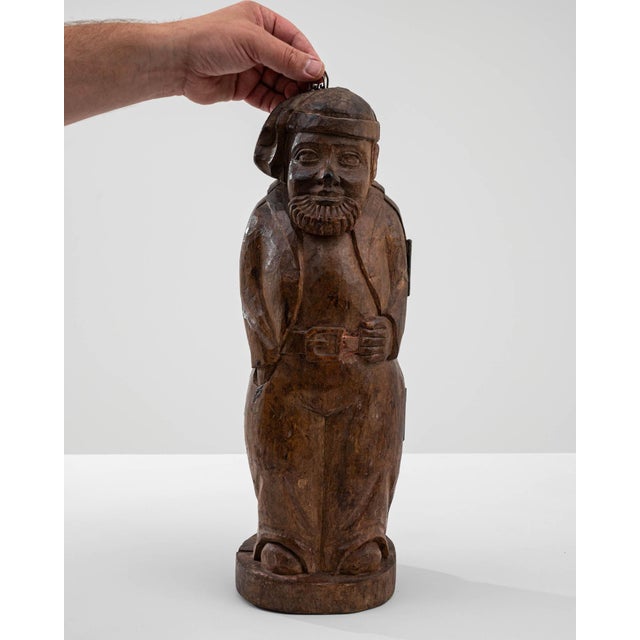 20th Century French Carved Wooden Man Decoration For Sale - Image 14 of 18