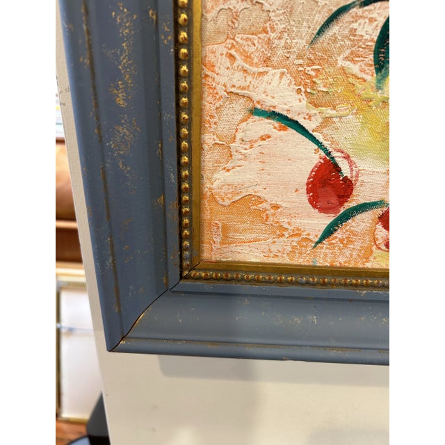 Light Yellow Large Original Mid Century Painting by Tircso For Sale - Image 8 of 12