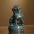 Green Pair of Vintage Bronze Guardian Lions – "Oriental Awakening Lions" With Flamed Patina For Sale - Image 8 of 8