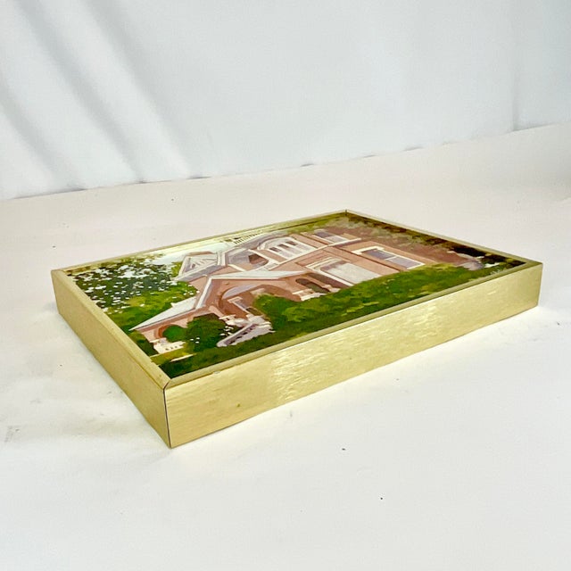 1970s Impressionist “Morning Sun” on a Victorian House Original Oil Painting, Artist Signed For Sale - Image 12 of 12