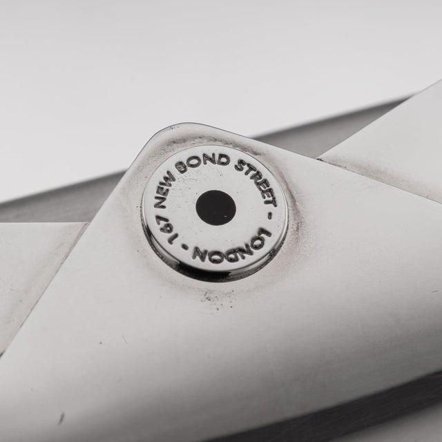 Vintage Silver Envelope Desk Card Holder and Pocket Case from Asprey & Co, 2006, Set of 2 For Sale - Image 14 of 18