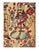 Antique handmade scatter rug with Old World Victorian style, small accent square rug. Rich in color, texture and beguiling...