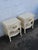 1960s French Shabby Chic Painted Nightstands Side End Bedside Tables a Pair 6238 For Sale - Image 5 of 18